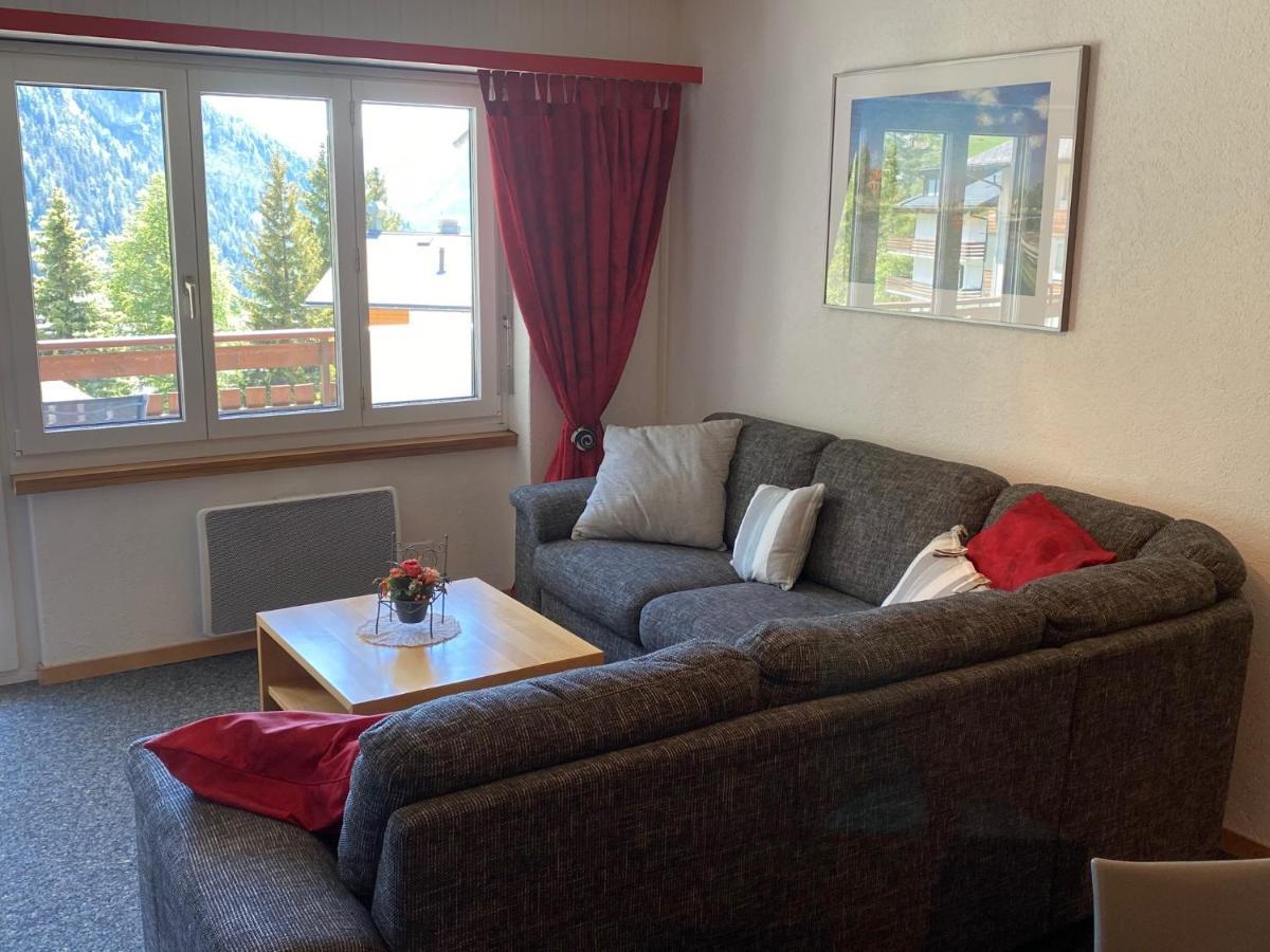 2,5 pces Accueillant comme à la maison Leukerbad Exterior foto