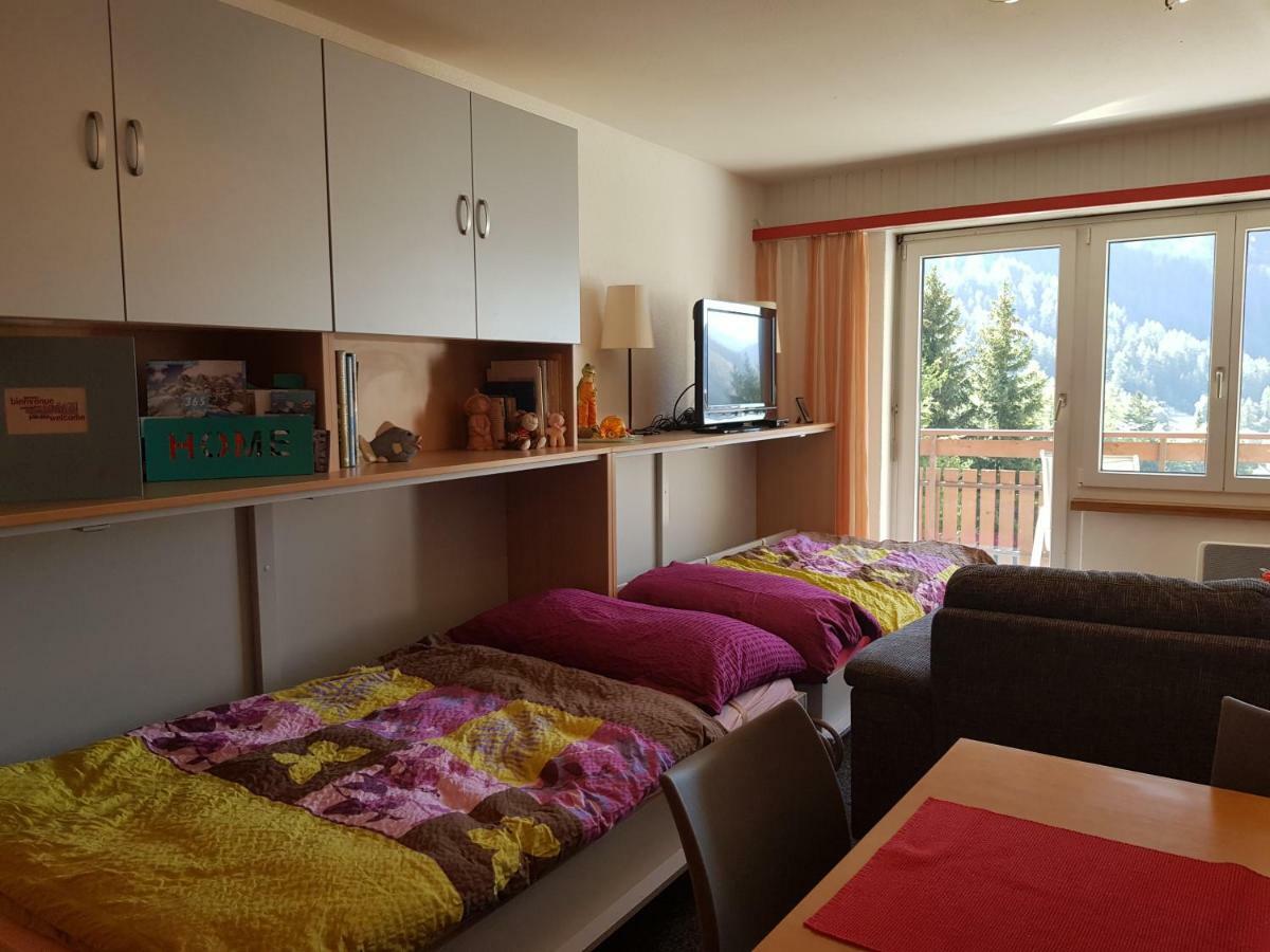 2,5 pces Accueillant comme à la maison Leukerbad Exterior foto
